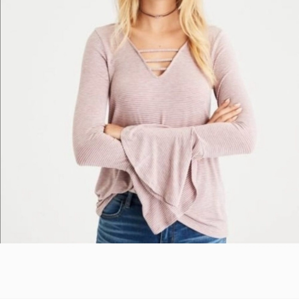American Eagle Soft & Sexy Striped Top
